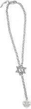 Jewish My Love, My Joy, My Sunshine, My Heart, On A Heart, Through A Crystal Star Of David, Necklace Hypoallergenic, Safe-Nickel, Lead, And Cadmium Free
