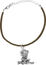 Firefighter, I Love My Firefighter, Genuine Crystal, Adjustable Bracelet, Hypoallergenic, Safe-Nickel, Lead, Free