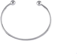 Gymnastic Genuine Pink Crystal, Open End Charm Bracelet Hypoallergenic, Safe-Nickel, Lead & Cadmium Free