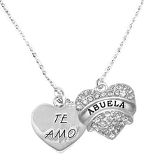 Te Amo Abuela Adjustable Curb Chain Necklace, Hypoallergenic, Safe-Nickel, Lead, Cadmium Free