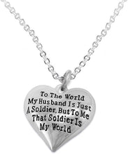 Army Wife, My Husband is My World, Hypoallergenic, Safe-Nickel, Lead, Cadmium Free