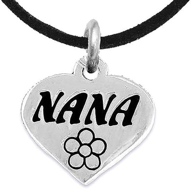 Nana Charm Necklace Adjustable, Hypoallergenic, Safe-Nickel, Lead & Cadmium Free!