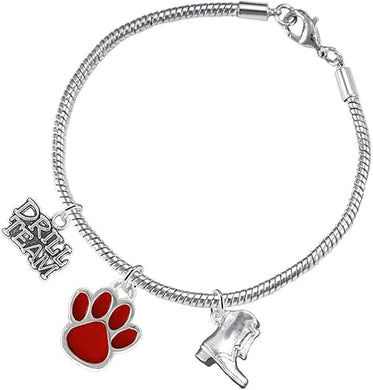 The, Drill Team Jewelry Red Paw Hypoallergenic Adjustable, Safe-Nickel, Lead Free