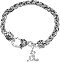 Marine, I Love My Marine, Wheat Chain Bracelet Hypoallergenic, Safe-Nickel, Lead, Cadmium Free