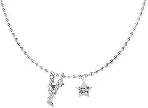 Martial Arts, Kickboxing, Karate Jewelry, Can Do Spirit, Adjustable Necklace Hypoallergenic, Safe-Nickel,Lead,Cadmium Free