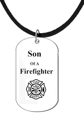 Son Of A Firefighter On A Genuine Black Suede Adjustable Necklace. What A Wonderful Gift For Yourself,Or Someone Special. As A Gift No Worry About What Size They Wear?