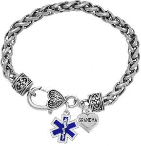 EMT Grandma Bracelet, Hypoallergenic, Safe-Nickel, Lead, Cadmium Free