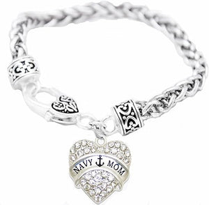 The Navy Mom Hypoallergenic Bracelet, Safe-Nickel, Lead & Cadmium Free!