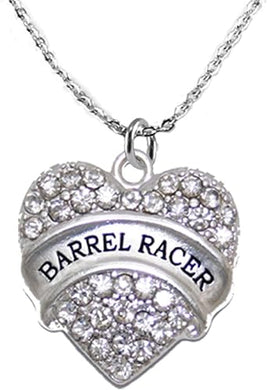 Barrel Racer Crystal Necklace, Safe-Nickel, Lead & Cadmium Free!