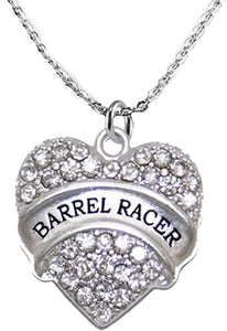 Barrel Racer Crystal Necklace, Safe-Nickel, Lead & Cadmium Free!