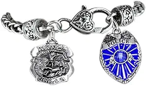 Policeman Keep My Husband Safe Policeman's Wife Hypoallergenic Adjustable Bracelet Nickle, Lead Free