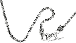 Swimming, Wheat Chain Necklace, Hypoallergenic, Safe-Nickel Free, No Poisonous Lead Or Cadmium
