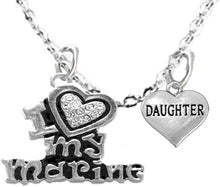 Marine Daughter, Adult Adjustable Necklace, Hypoallergenic, Safe-Nickel, Lead, Free