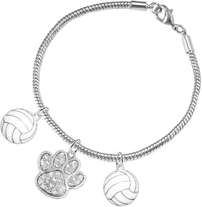 Crystal Paw Volleyball, Adjustable, Safe-Hypoallergenic, Nickel, Lead and Cadmium Free