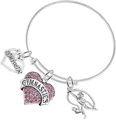 Gymnastic 3 Charm Adjustable Bracelet Hypoallergenic, Safe-Nickel, Lead & Cadmium Free! FREE SHIPPING!