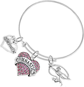 Gymnastic 3 Charm Adjustable Bracelet Hypoallergenic, Safe-Nickel, Lead & Cadmium Free! FREE SHIPPING!