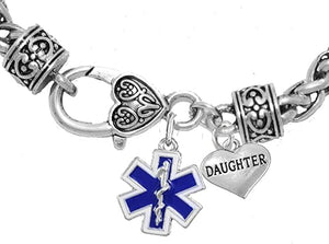 EMT Daughter Bracelet, Hypoallergenic, Safe-Nickel, Lead, Cadmium Free
