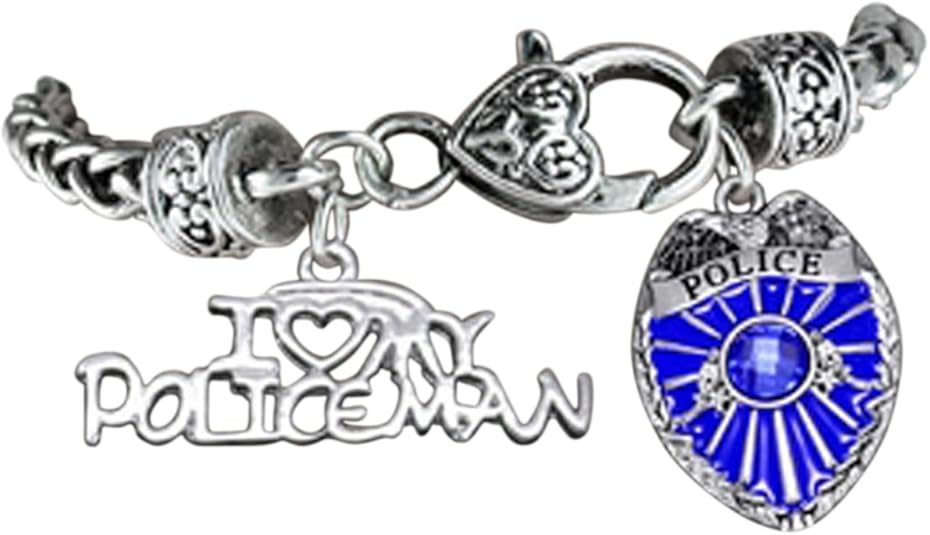 Policeman Keep My Husband Safe Policeman's Wife Hypoallergenic Adjustable Bracelet Nickle, Lead Free