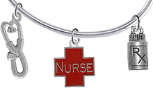 Nurse Add-A-Charm Bracelet, Hypoallergenic, Safe-Nickel, Lead, Free