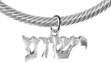 YESHUA (JESUS IN HEBREW) NAMED BY AN ANGEL OF GOD. Yeshua Messianic, Christian Silver Adjustable Cuff Bracelet, Genuine Crystal Ends, Hypoallergenic, Safe-Nickel, Lead, Cadmium Free