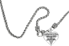Firefighter, My Son is My Hero Chain Necklace, Hypoallergenic, Safe-Nickel, Lead, Cadmium Free