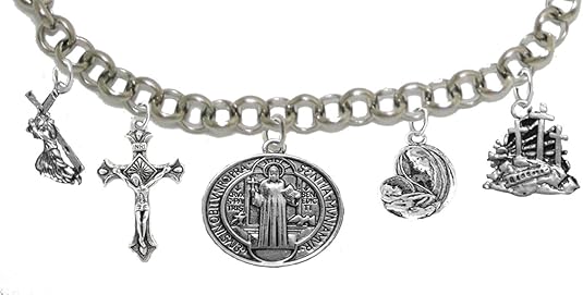 Saint Benedict Crucifix-Mary with Christ Child, Prayer, Calvary, Protect Me from Harm, from Evil, from The Devil. Nickle, Lead Cadmium Free