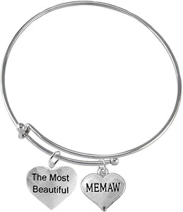 The Most Beautiful Memaw, Hypoallergenic, Safe-Nickel, Lead, Cadmium Free