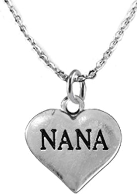 Nana, She is Special, Show Her How Much You Love Her, Sterling Silver, Solid .925 Sterling, Not Plated Or Coated, Necklace, Charm, Nickel, Lead, Cadmium Free. Fast,