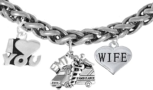 EMT, Wife Adjustable Necklace, Hypoallergenic, Safe-Nickel, Lead, Cadmium Free