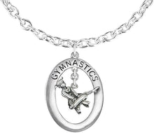 Gymnast On Pommel Horse Necklace, Adjustable, Hypoallergenic, Nickel, Lead & Cadmium Free!