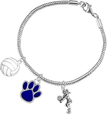 Blue Paw Volleyball, Adjustable, Safe-Hypoallergenic, Nickel, Lead and Cadmium Free