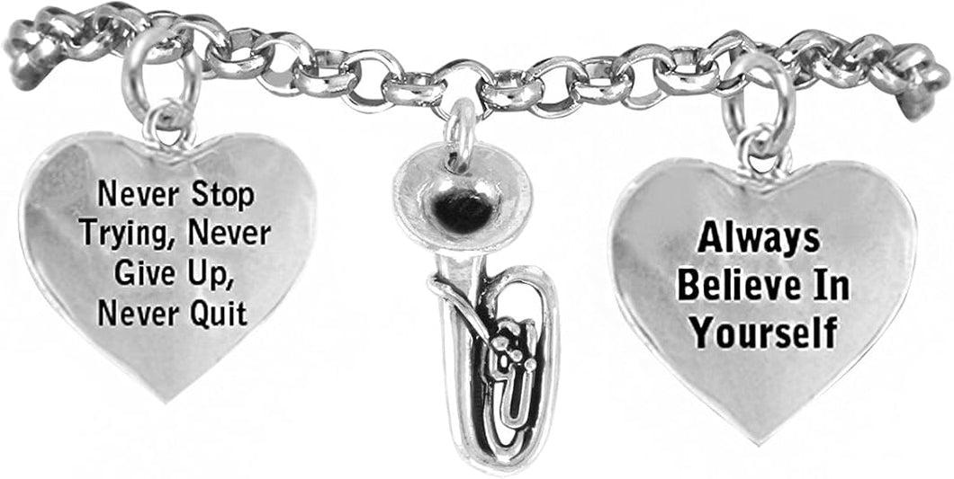The, Tuba Never Give Up, Never Quit Hypoallergenic Adjustable, Safe-Nickel, Lead Free