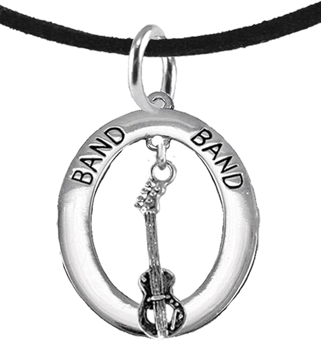 Electric Bass Guitar, Hypoallergenic Adjustable Necklace, Safe-Nickel, Lead And Cadmium Free