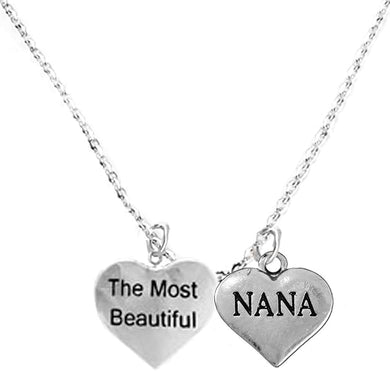 The Most Beautiful Nana Adjustable Curb Chain Necklace, Hypoallergenic, Safe-Nickel, Lead, Cadmium Free