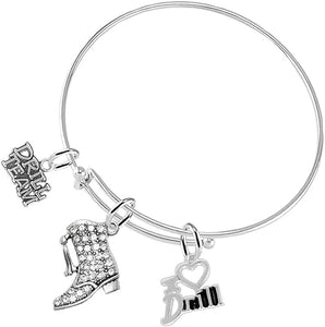 Drill 3 Charm Bracelet Hypoallergenic, Safe-Nickel, Lead & Cadmium Free!