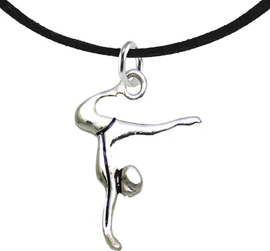 Gymnast Standing On Hands Necklace Safe-Nickel, Lead & Cadmium Free!