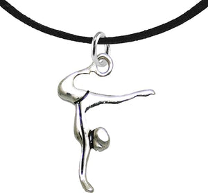 Gymnast Standing On Hands Necklace Safe-Nickel, Lead & Cadmium Free!
