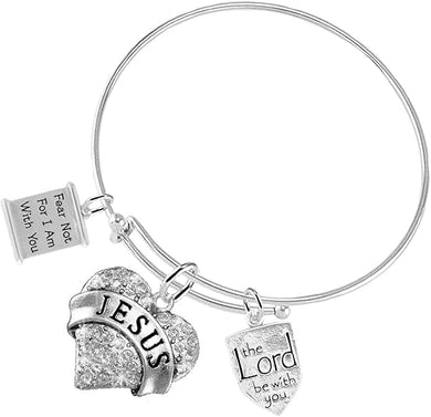 Christian 3 Charm Adjustable Bracelet Hypoallergenic, Safe-Nickel, Lead, Free