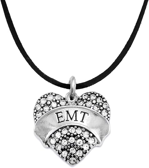 The Perfect Gift EMT Black Suede Hypoallergenic Necklace, Safe-Nickel, Lead & Cadmium Free!