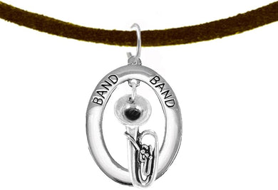 Band Tuba Player Hypoallergenic Adjustable Necklace, Safe-Nickel, Lead Free