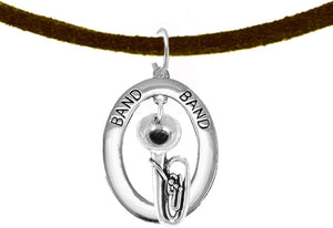 Band Tuba Player Hypoallergenic Adjustable Necklace, Safe-Nickel, Lead Free