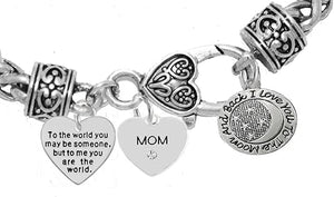 Mother's Day Jewelry, Mom, Jewelry, Grandma Jewelry Mom Bracelet, Hypoallergenic, Safe-Nickel, Lead, Free