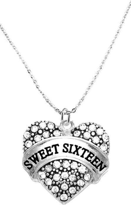The Perfect Gift Sweet Sixteen Hypoallergenic Necklace, Safe-Nickel, Lead & Cadmium Free!