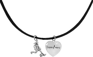 My Daughter, Super Hero, " Soccer Player Jewelry" Adjustable Necklace Hypoallergenic, Safe-Nickel, Lead Free