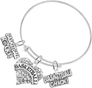 Basketball Chick, Basketball Rocks Hypoallergenic Adjustable Bracelet