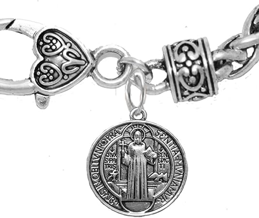 Saint Benedict Protective Charm, and Prayer, Protect Me from Harm, from Evil, from The Devil. Nickle Free