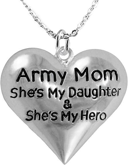 Army, Enlisted Daughter, My Daughter is My Hero, Adjustable, Hypoallergenic, Safe-Nickel, Lead, Cadmium Free