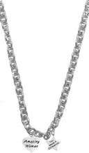 Amazing Women, You Made A Difference, Motivational Necklace, Hypoallergenic, Safe-Nickel, Lead, Cadmium Free