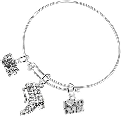 Drill 3 Charm Bracelet Hypoallergenic, Safe-Nickel, Lead & Cadmium Free!