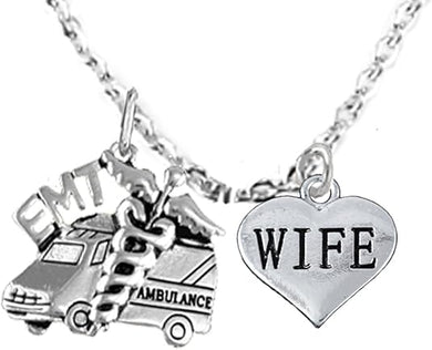 EMT, Wife Adjustable Necklace, Hypoallergenic, Safe-Nickel, Lead, Cadmium Free